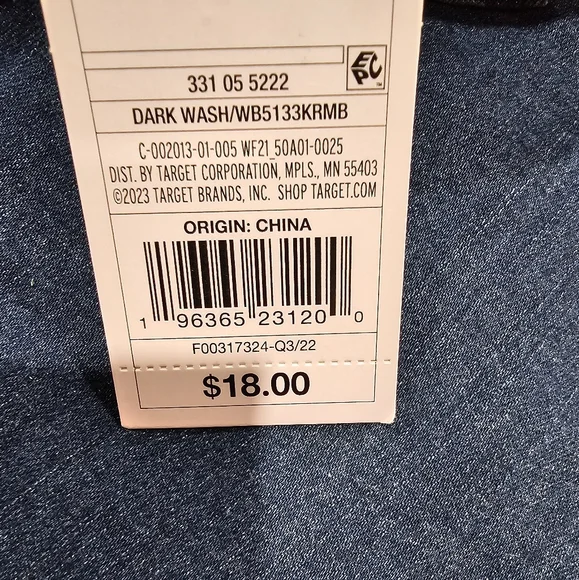 NWT wild fable dark wash denim mini skirt multiple sizes - Picture 4 of 5